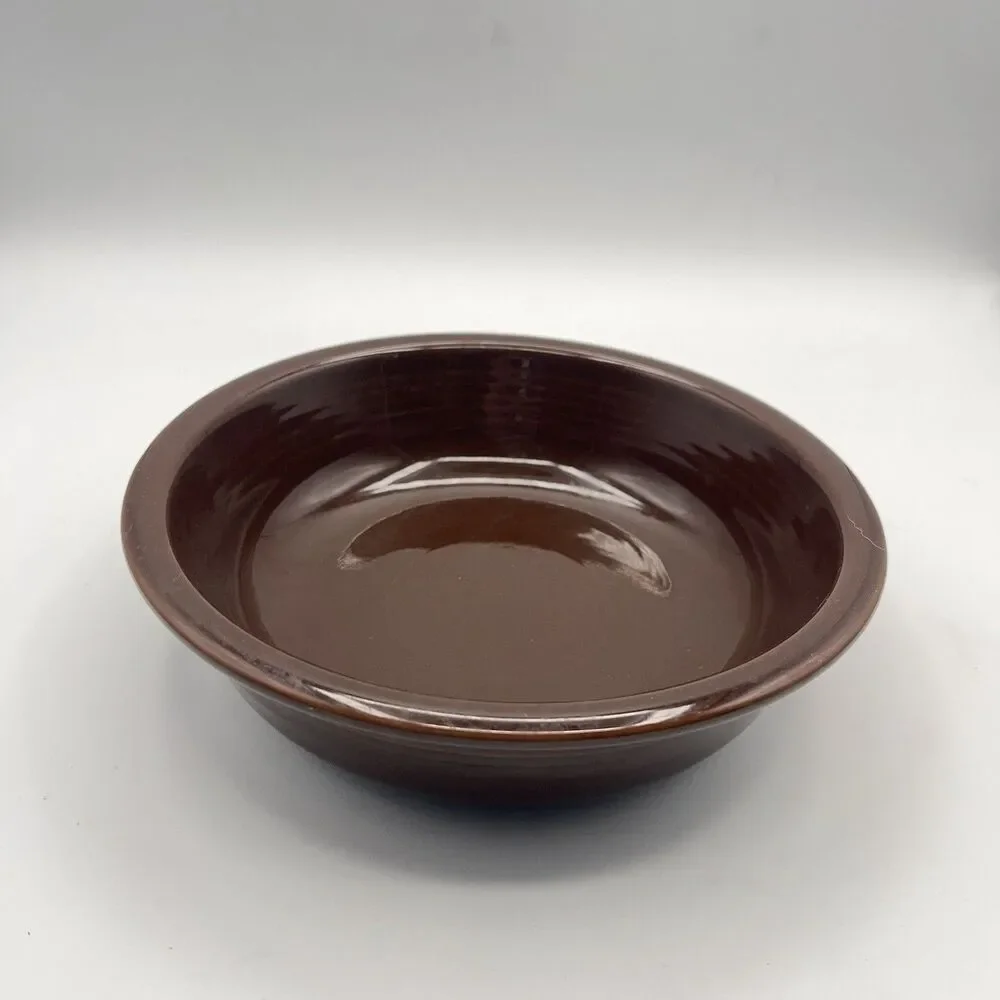 Homer Laughlin Fiesta Coupe Soup Bowl in Retired Chocolate Brown